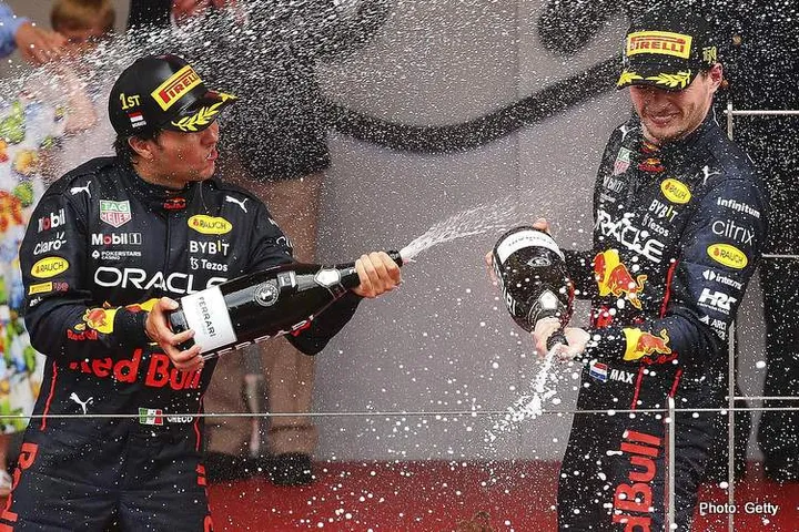 perez verstappen monaco podium 2022
