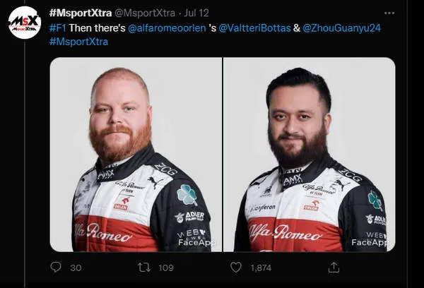 driver bottas-zhou-nascar