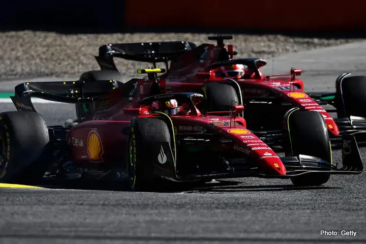 leclerc binotto sainz austria sprint race