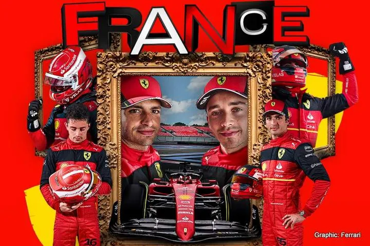 sainz charles leclerc ferrari france graphic