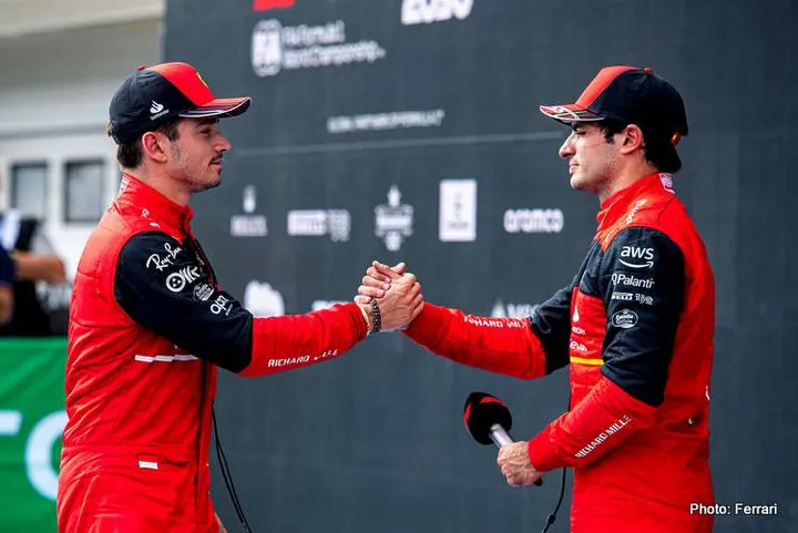 sainz leclerc hungary 2022