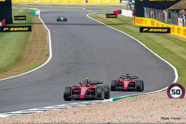 sainz leclerc silverstone 2022