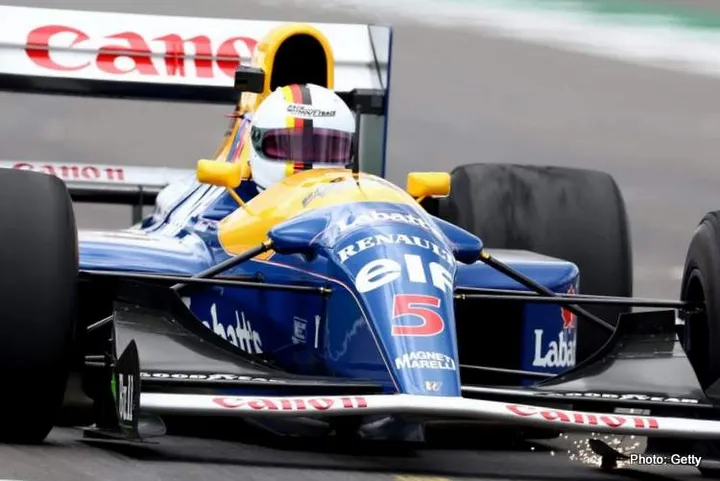 vettel williamsfw14b silverstone 3 2022