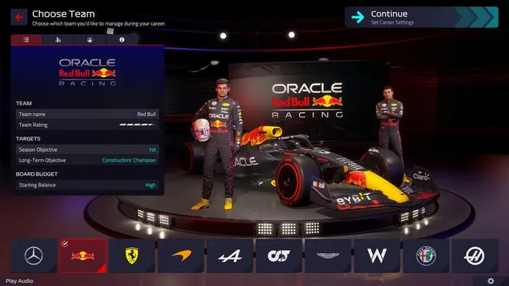F1 manager video game 2022
