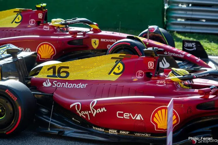 leclerc sainz monza 2022