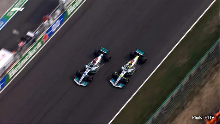 russell hamilton 2022 dutch grand prix 
