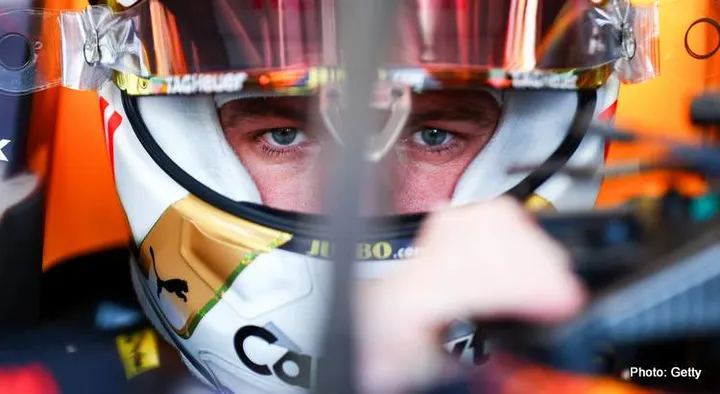 MONZA, ITALY - SEPTEMBER 10: Max Verstappen of the Netherlands and Oracle Red Bull Racing prepares to drive in the garage during qualifying ahead of the F1 Grand Prix of Italy at Autodromo Nazionale Monza on September 10, 2022 in Monza, Italy. (Photo by Mark Thompson/Getty Images)