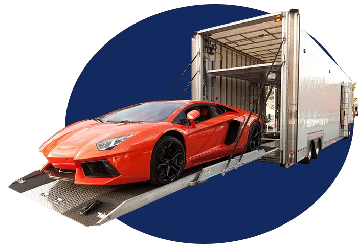 enclosed auto transport Lamborghini