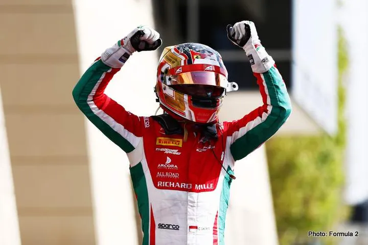 leclerc f2 bahrain sprint 17 2022
