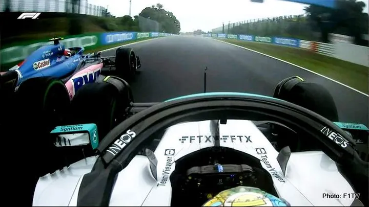 ocon vs hamilton 2022 japanese gp suzuka