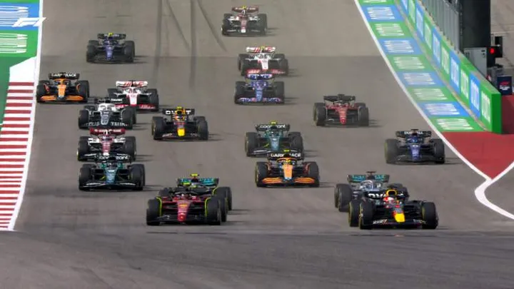 united states grand prix start verstappen leads