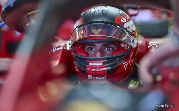 FERRARI F1 GP MESSICO sainz cockpit f1
