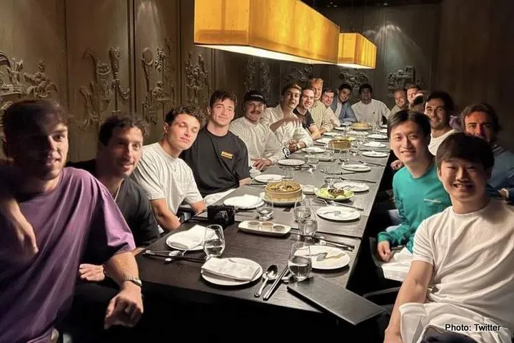 f1 drivers dinner abu dhabi 2 2022