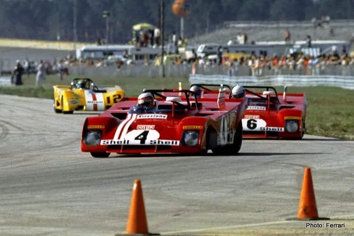 Ferrari 312 PB driven by Clay Regazzoni and Brian Redman finished 4th at the 1972 Daytona 6-Hours (photo: Autosports Marketing Assoc.)