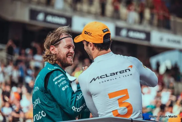 vettel ricciardo abu dhabi 2022