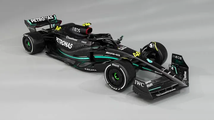 mercedes w14 f1 2023 side