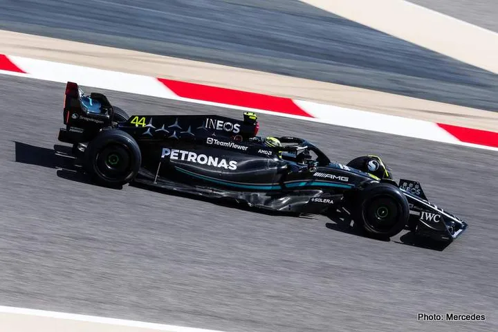 hamilton bahrain testing 2023