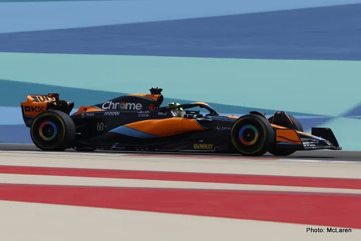 Bahrain pre-season test drivers' schedules