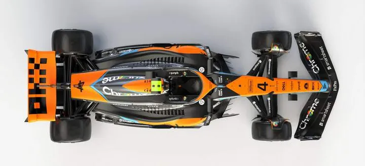 mclaren mcl60 f1 2023 top shot