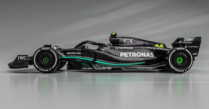 mercedes w14 f1 2023 side