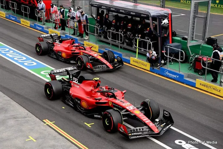 2023 f1 australian grand prix melbourne ferrari sainz leclerc qualifying