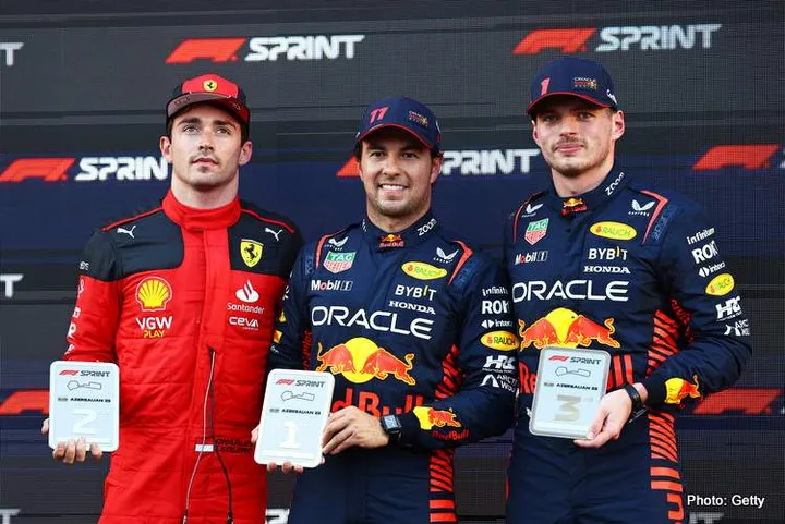 perez verstappen leclerc baku 2023