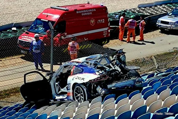 Areia: I basically became a passenger How did a Porsche end up in the stands?