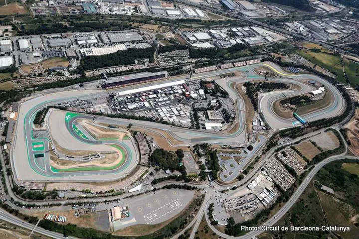 circuit de barcelona catalunya f1 track aerial2