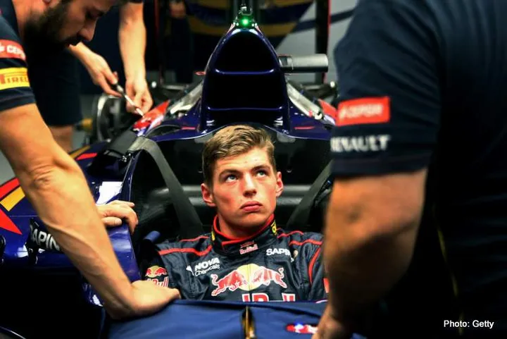 SUZUKA, JAPAN - OCTOBER 02: Max Verstappen of Netherlands and Scuderia Toro Rosso attends a seat fitting ahead of the Japanese Formula One Grand Prix at Suzuka Circuit on October 2, 2014 in Suzuka, Japan. (Photo by Mark Thompson/Getty Images) *** Local Caption *** Max Verstappen // Getty Images / Red Bull Content Pool // SI201502241430 // Usage for editorial use only //