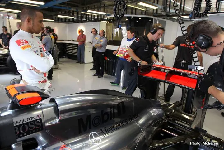 Lewis Hamilton at Italian GP
