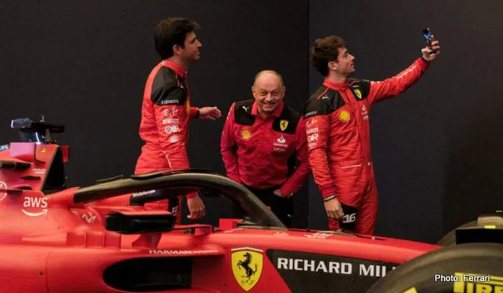 fred-vasseur-ferrari leclerc sainz f1