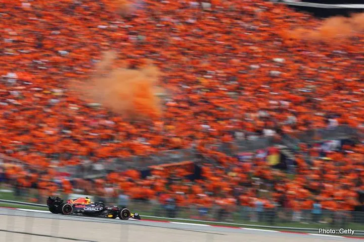 SPIELBERG, AUSTRIA - JULY 02: Sergio Perez of Mexico driving the (11) Oracle Red Bull Racing RB19 on track during the F1 Grand Prix of Austria at Red Bull Ring on July 02, 2023 in Spielberg, Austria. (Photo by Lars Baron/Getty Images)
