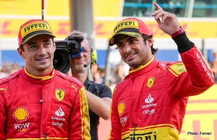 ferrari leclerc sainz f1