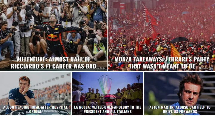front page monday f1