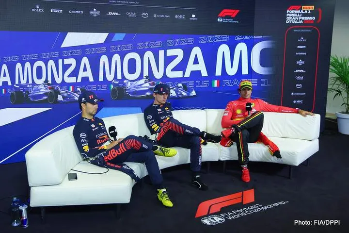 verstappen perez sainz monza 2 2023