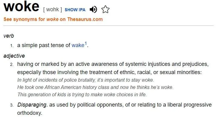 woke definition 2023
