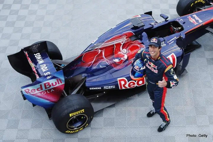VALENCIA, SPAIN - FEBRUARY 01:  Toro Rosso reserve driver Daniel Ricciardi of Australia attends the unveiling of the new Scuderia Toro Rosso STR6 at the Ricardo Tormo Circuit on February 1, 2011 in Valencia, Spain.  (Photo by Ker Robertson/Getty Images) *** Local Caption *** Daniel Ricciardi
