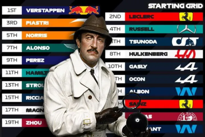 2023 Abu Dhabi Grand Prix grid graphic f1 cloouseau