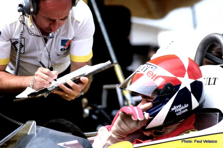 Eddie Cheever Renault f1 kyalami