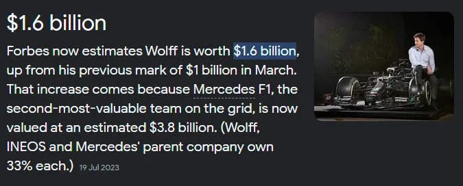 forbes wolff billionaire f1 richest