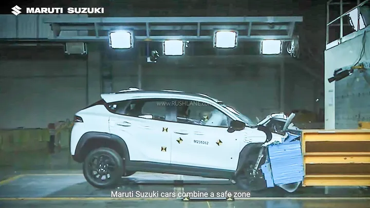Maruti Fronx Internal Crash Test Video - Crumple Zones Explained