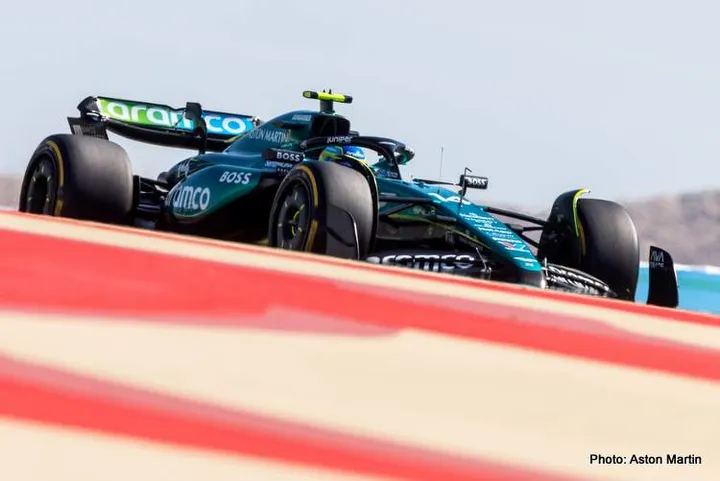 fernando alonso testing bahrain f1 2024