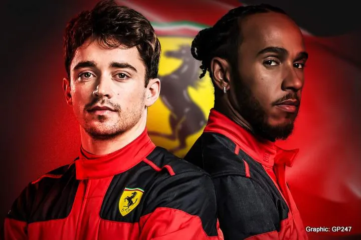 leclerc hamilton ferrari 2024