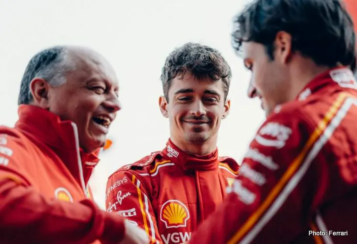 leclerc sainz vasseur ferrari