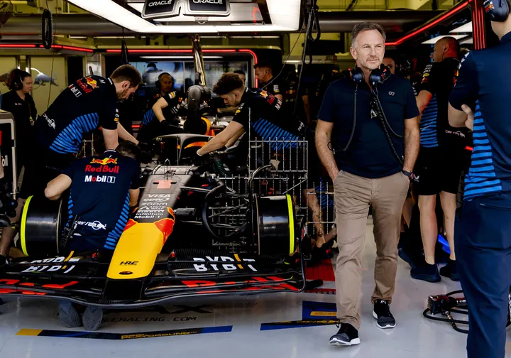 Christian Horner spotted at F1 testing with Red Bull in Bahrain amid 'sexting' &amp; 'inappropriate behaviour' probe 