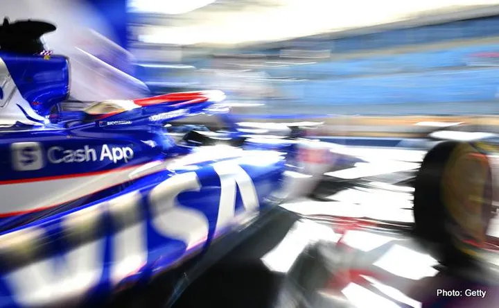 BAHRAIN, BAHRAIN - FEBRUARY 22: Daniel Ricciardo of Australia driving the (3) Visa Cash App RB VCARB 01 leaves the garage during day two of F1 Testing at Bahrain International Circuit on February 22, 2024 in Bahrain, Bahrain. (Photo by Rudy Carezzevoli/Getty Images) // Getty Images / Red Bull Content Pool // SI202402220430 // Usage for editorial use only //