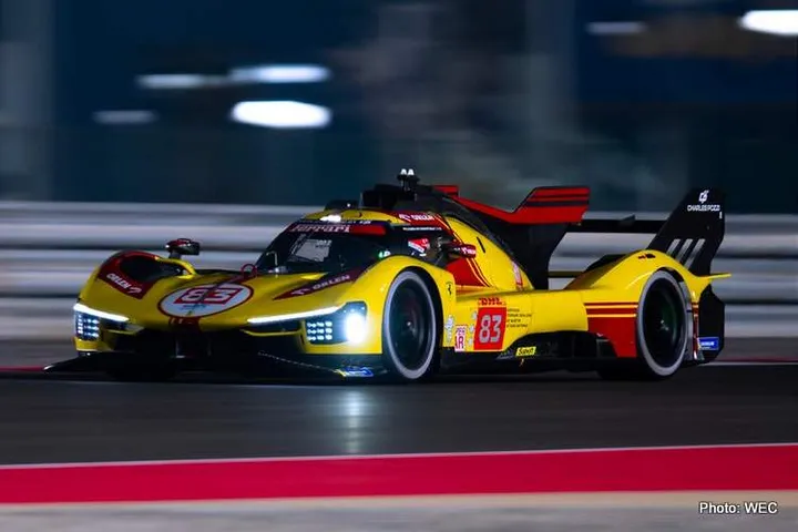2024 WEC Road to Le Mans starts in Qatar yellow ferrari photo