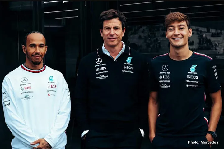 russell wolff hamilton mercedes f1