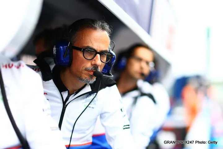 SUZUKA, JAPAN - APRIL 06: Laurent Mekies, Team Principal of Visa Cash App RB looks on from the pitwall during qualifying ahead of the F1 Grand Prix of Japan at Suzuka International Racing Course on April 06, 2024 in Suzuka, Japan. (Photo by Mark Thompson/Getty Images)