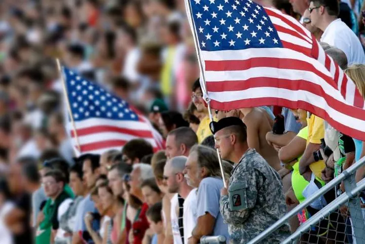 2012-Charlotte-May-NASCAR-Sprint-Cup-Series-Race-Fans-Flags